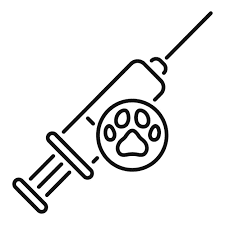 Pill and needle icon